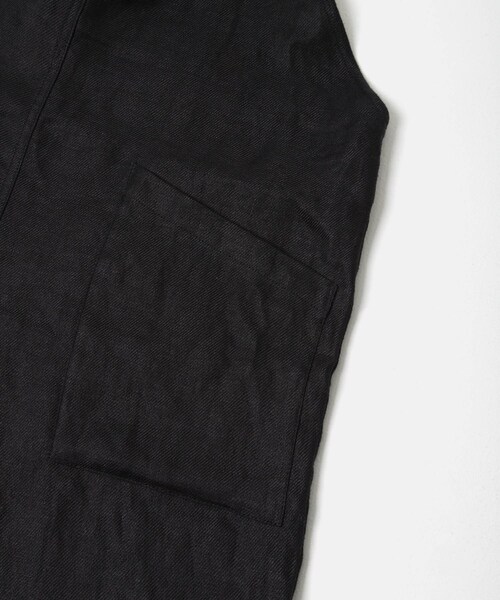 かぐれ（カグレ）の「リネンバッククロスサロペット（サロペット/オーバーオール・レディース・GREGE/BLACK・Free）」の3枚目の写真