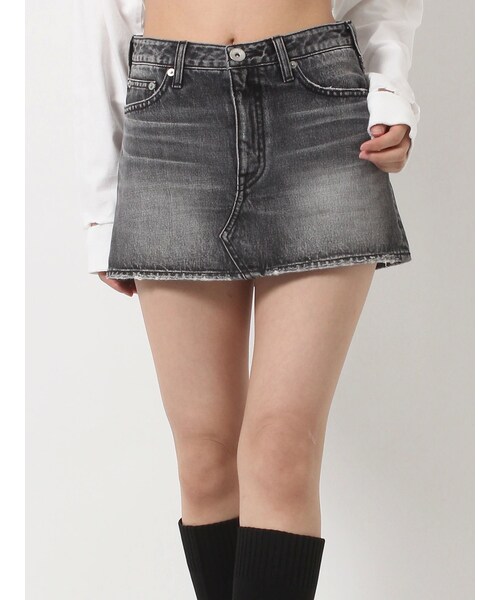 Vintageデニムスカートライクショートパンツ