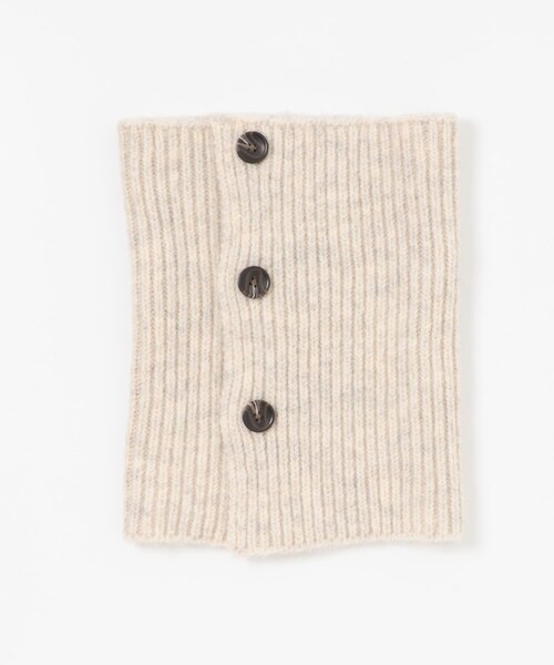 SENSE OF PLACE by URBAN RESEARCH（センスオブプレイスバイアーバンリサーチ）の「サイドスリットウォーマー（ネックウォーマー/スヌード・レディース・CHARCOAL/IVORY・one）」の9枚目の写真