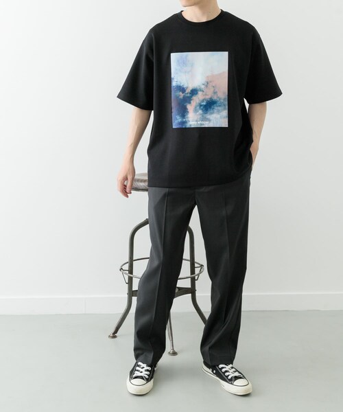 ITEMS URBANRESEARCH（アイテムズ アーバンリサーチ）の「Art Graphic ポンチTシャツ Dewy（Tシャツ/カットソー・メンズ・WHT/BLK・M/L）」の21枚目の写真