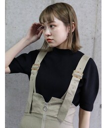 MURUA | スリムハーフスリーブニット(ニット/セーター)