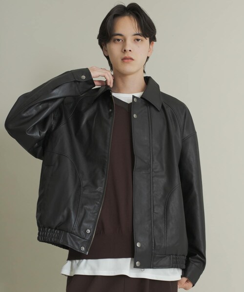 SENSE OF PLACE by URBAN RESEARCH(センスオブプレイスバイアーバンリサーチ)の「FLブルゾン(ブルゾン・メンズ・BLACK/BROWN・S/M/L)」の14枚目の写真