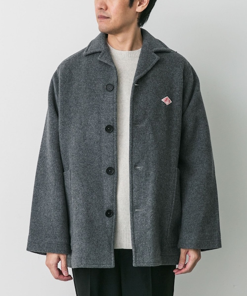 URBAN RESEARCH DOORS(アーバンリサーチドアーズ)の「DANTON WOOL MELTON JACKET(テーラードジャケット・メンズ・GREY/DK NAVY/DK OLIVE/BEIGE/ORANGE・38/40/42)」の1枚目の写真