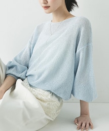 URBAN RESEARCH | ペーパーヤーンボートネックニット(ニット/セーター)