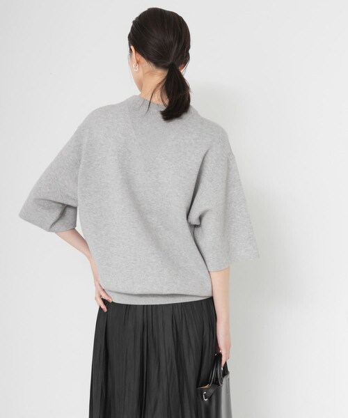 URBAN RESEARCH(アーバンリサーチ)の「コットンカシミヤハーフスリーブニット(ニット/セーター・レディース・OFF WHITE/GRAY/DRK NAVY・Free)」の17枚目の写真
