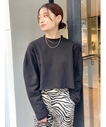 EMODA | ショルダータックショートプルオーバー(Tシャツ/カットソー)