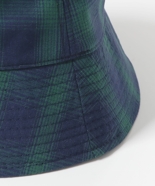 SENSE OF PLACE by URBAN RESEARCH（センスオブプレイスバイアーバンリサーチ）の「『ユニセックス』チェックバケットハットB（ハット・メンズ・BLACK/IVORY/NAVY・one）」の17枚目の写真