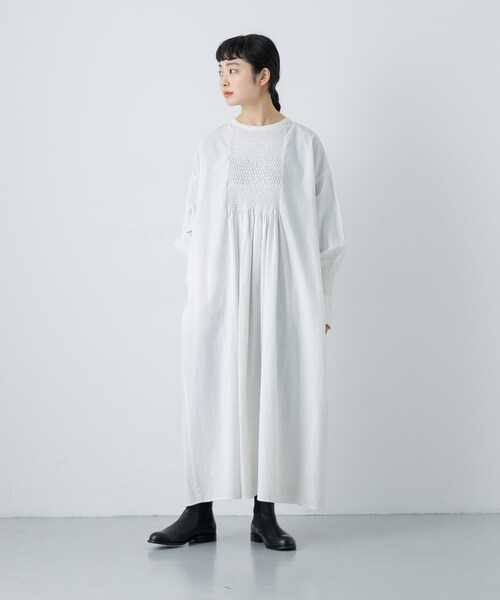 みるくてぃ かぐれ コットンスモッキングワンピース かぐれ 新品タグ付き 25SS コットンスモッキングワンピース - メルカリ