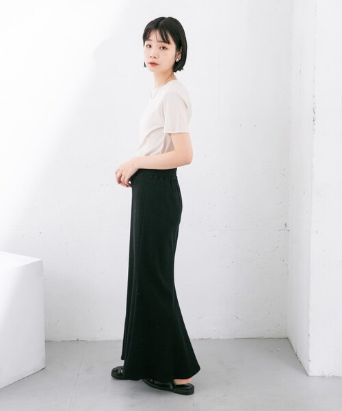 KBF(ケイビーエフ)の「コンパクトベーシックTシャツ(Tシャツ/カットソー・レディース・BLUE/IVORY/ORANGE/D.BROWN・one)」の9枚目の写真