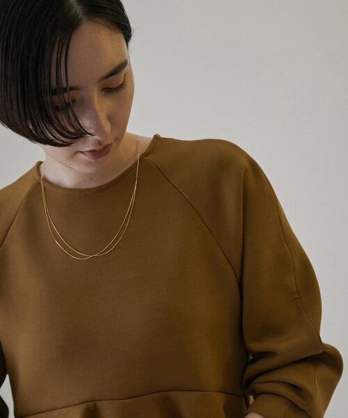 ADAM ET ROPE'(アダムエロペ)の「【GIGI(ジジ)】Gold line necklace1200mm(ネックレス・レディース・ゴールド・F)」の7枚目の写真
