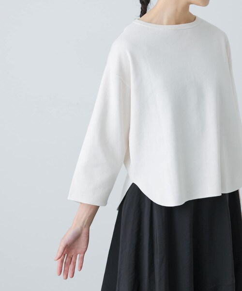 かぐれ（カグレ）の「YLEVE　COTTON RIB PULLOVER（Tシャツ/カットソー・レディース・WHITE/YELLOW・1）」の12枚目の写真
