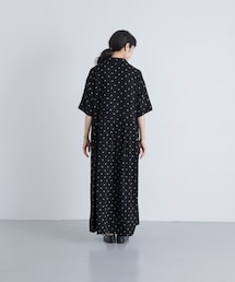かぐれ | 『2サイズ展開』レーヨンモノトーンプリントワンピース(ワンピース)