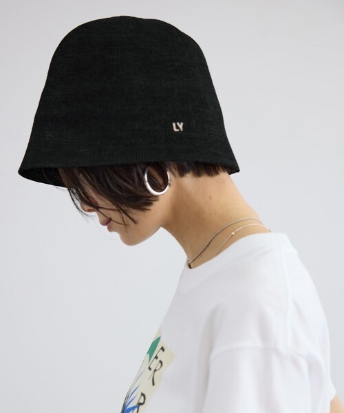 ADAM ET ROPE'（アダムエロペ）の「【LY（エルワイ）】Campana（ハット・レディース・ブラック/キナリ系・F）」の5枚目の写真