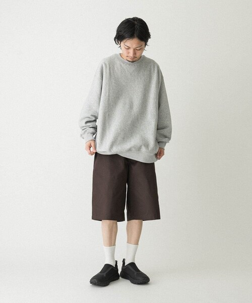 EKAL（エカル）の「QUICK DRY クルースウェット（スウェット・メンズ・グレー/ブラック・M/L）」の19枚目の写真