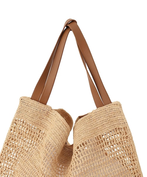 ADAM ET ROPE'(アダムエロペ)の「【HEREU(ヘリュー)】CADOR RAFFIA MESH(ショルダーバッグ・レディース・ベージュ・F)」の5枚目の写真