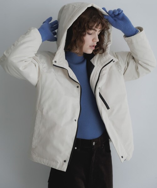 URBAN RESEARCH Sonny Label（アーバンリサーチサニーレーベル）の「フーディーダウンジャケット（その他アウター・レディース・アイボリー/ブラック/グレージュ/オリーブ・Free）」の7枚目の写真