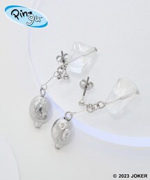 【Pingu × ROPE' PICNIC】ポーチ付きクリアカラーピングーフェイスピアス