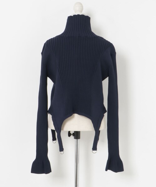 THE GOODLAND MARKET（ザグッドランドマーケット）の「cwtch　COTTON KNIT ZIPTOPS（カーディガン/ボレロ・レディース・IVORY/NAVY/ORANGE・FREE）」の17枚目の写真