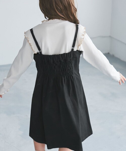 ROPE' PICNIC(ロペピクニック)の「【KIDS/キッズ】マーメイドキャミワンピース(ワンピース・キッズ・ブラック/ベージュ・L/M/S)」の11枚目の写真