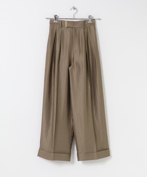 URBAN RESEARCH ROSSO（アーバンリサーチロッソ）の「ブライトツイルタックパンツ（その他パンツ・レディース・BROWN/SAX・36/38）」の7枚目の写真