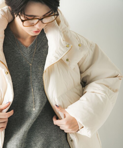 URBAN RESEARCH(アーバンリサーチ)の「2WAYフーデットダウンコート(その他アウター・レディース・OFF WHITE/BEIGE/BLACK・36/38)」の15枚目の写真