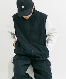 EKAL | 『撥水/接触冷感/UR TECH』ナイロンタッサーベスト(ベスト)