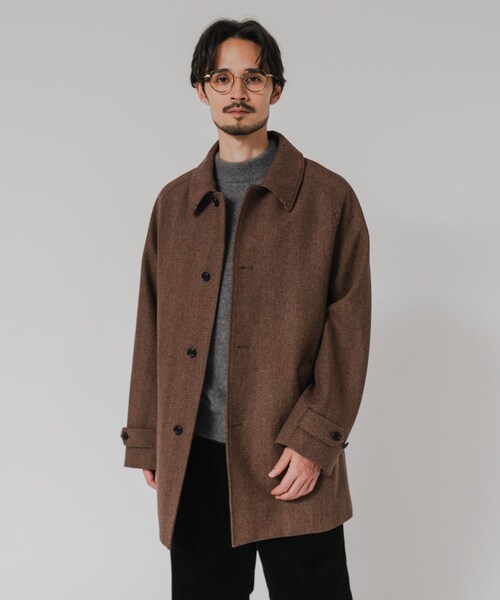 URBAN RESEARCH(アーバンリサーチ)の「WINDPROOF TWEED HALF COAT(テーラードジャケット・メンズ・BROWN/CHARCOAL・M/L)」の22枚目の写真