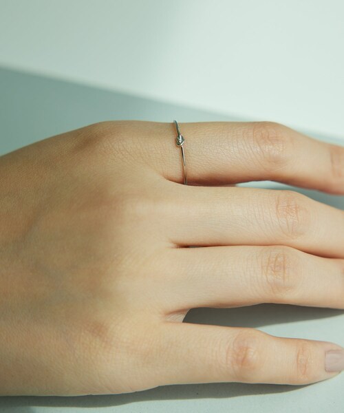 ROPE'(ロペ)の「【Lulu】R(ロペ アール)PT ノットモチーフナローリング(リング・レディース・シルバー系・11/13)」の17枚目の写真