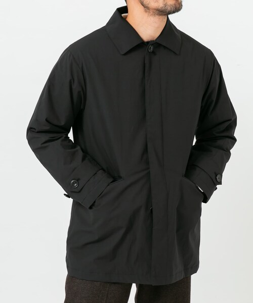 URBAN RESEARCH ROSSO（アーバンリサーチロッソ）の「3WAYステンカラーハーフコート ライナーセット（ステンカラーコート・メンズ・BLACK/CHARCOAL・M/L）」の19枚目の写真