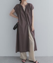 URBAN RESEARCH DOORS | コットンボイルギャザーフレンチワンピース(ワンピース)