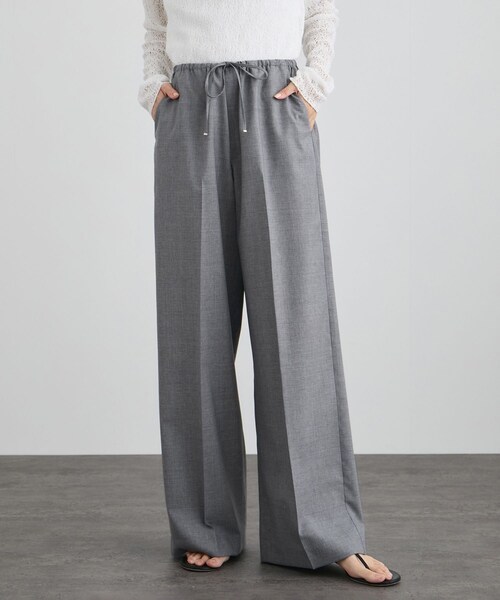 ADAM ET ROPE'(アダムエロペ)の「ノンミュールジングウールパンツ(その他パンツ・レディース・グレー/ベージュ・M/S)」の2枚目の写真