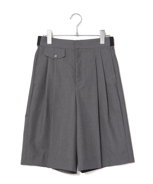 ROPE'（ロペ）の「ウールモヘヤ２タックハーフパンツ/セットアップ対応（その他パンツ・レディース・ブラック系/グレー・36/38）」の6枚目の写真