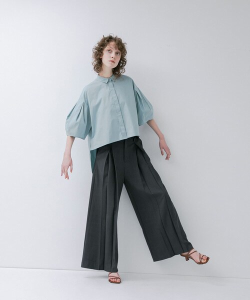 LAATO（ラート）の「wide tack pants（その他パンツ・レディース・シャドウ/セメント・S/M）」の4枚目の写真
