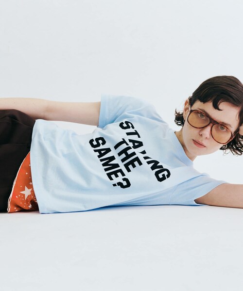 URBAN RESEARCH（アーバンリサーチ）の「Teya　Flock Letter T-shirts（Tシャツ/カットソー・レディース・SAX/RED/BROWN・S/L）」の14枚目の写真