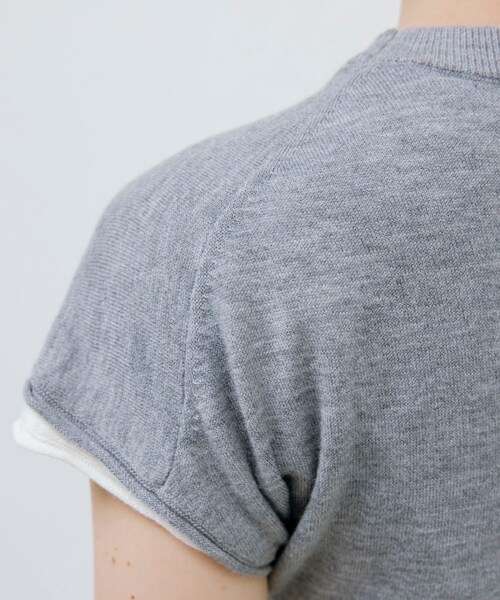 URBAN RESEARCH（アーバンリサーチ）の「STUDIO DOE　French Sleeve Knit Top（ニット/セーター・レディース・GREY/BLACK/WHITE・S）」の20枚目の写真