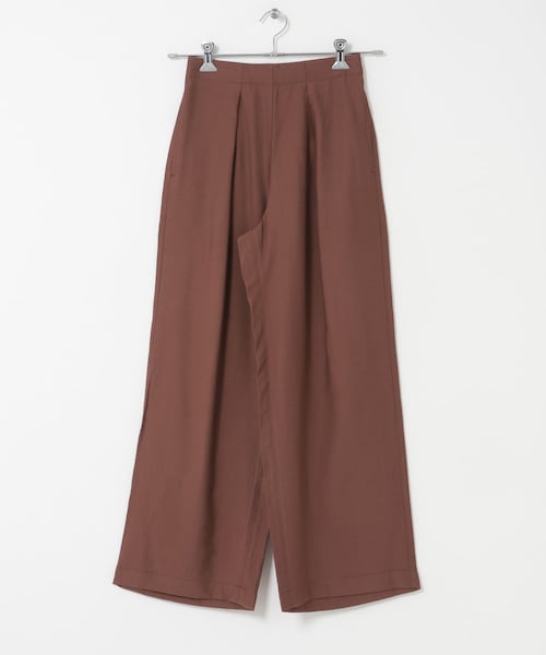 URBAN RESEARCH DOORS(アーバンリサーチドアーズ)の「FORK&SPOON レーヨンナイロンツイルイージーパンツ(その他パンツ・レディース・CHARCOAL/REDBROWN/KHAKI・1/2)」の2枚目の写真