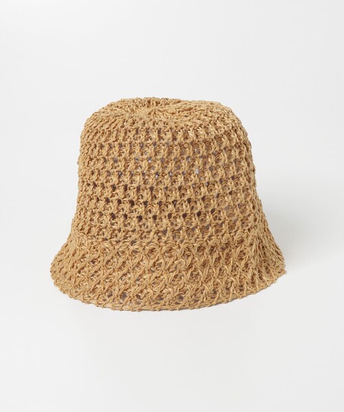 URBAN RESEARCH（アーバンリサーチ）の「細編みベルハット（ハット・レディース・BEIGE/BLACK・-）」の6枚目の写真