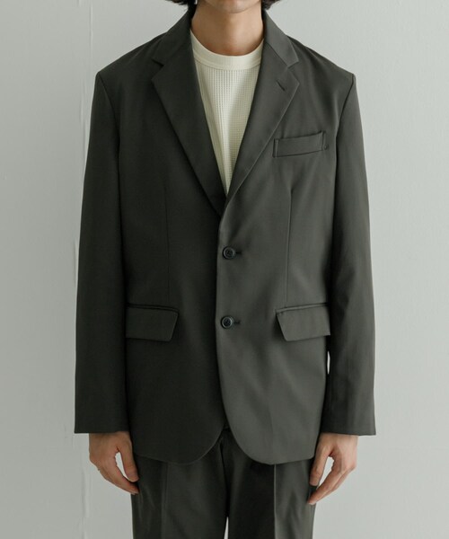 URBAN RESEARCH(アーバンリサーチ)の「RE:NAPES サテンジャケット(テーラードジャケット・メンズ・CHARCOAL/NAVY・M/L)」の7枚目の写真