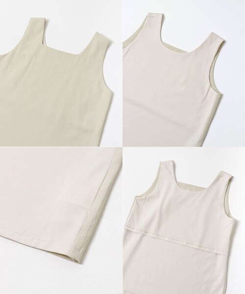 URBAN RESEARCH DOORS(アーバンリサーチドアーズ)の「異素材2WAYタンク(タンクトップ・レディース・BLACK/L.GREIGE・Free)」の15枚目の写真