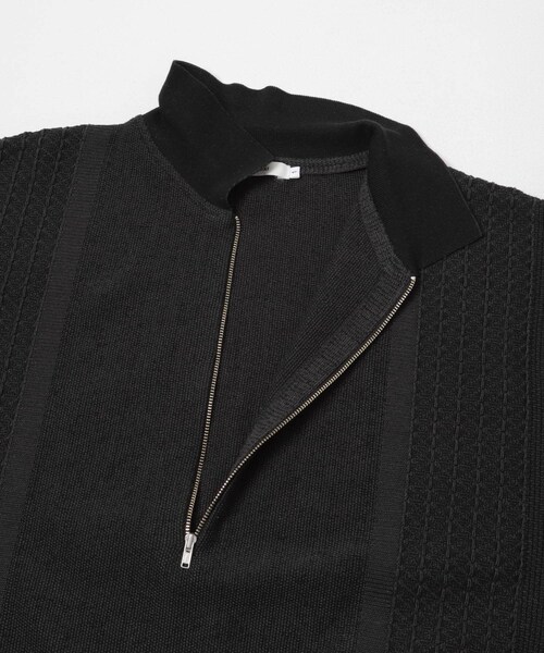 URBAN RESEARCH DOORS（アーバンリサーチドアーズ）の「YASHIKI　KANTO ZIP POLO（ポロシャツ・メンズ・M.GRAY/BLACK・1/2）」の5枚目の写真