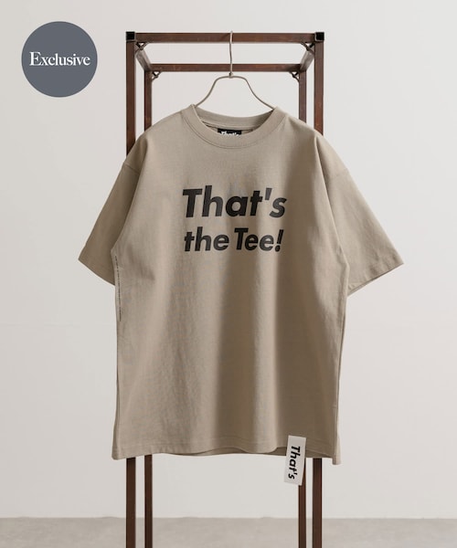 THE GOODLAND MARKET（ザグッドランドマーケット）の「『一部別注カラー』That’s　The Tee Thats（Tシャツ/カットソー・メンズ・white/black/別注beige・M/L/XL）」の3枚目の写真