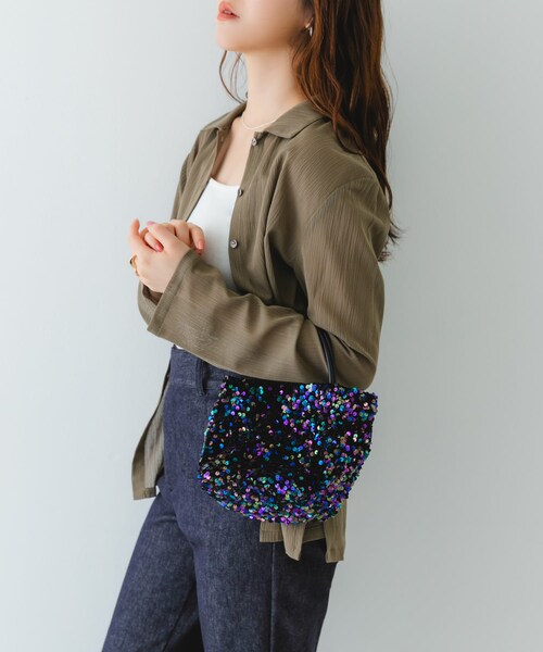 RODE SKO（ロデスコ）の「チェーン付きスパンコールバッグ（ショルダーバッグ・レディース・BLACK/MULTIBLACK/GOLD/SILVER/RED/PINK・one/One）」の22枚目の写真