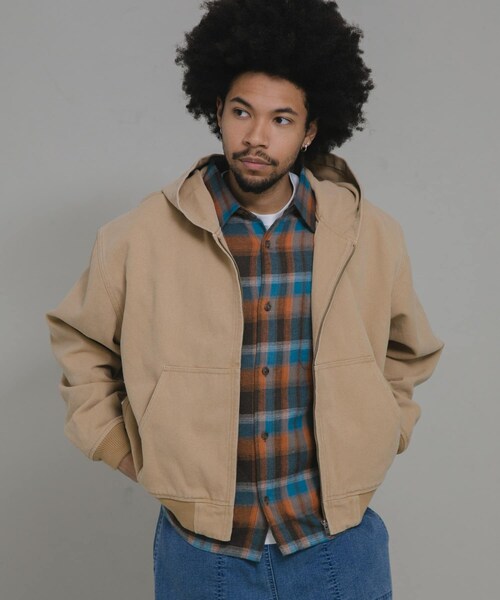 URBAN RESEARCH Sonny Label（アーバンリサーチサニーレーベル）の「ダックフーデッドショートブルゾン（ブルゾン・メンズ・キャメル/ブラック・M/L）」の22枚目の写真