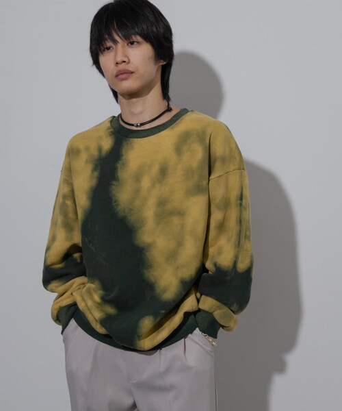 SENSE OF PLACE by URBAN RESEARCH（センスオブプレイスバイアーバンリサーチ）の「ブリーチクルーネックウェット（スウェット・メンズ・GREEN/BLACK/BURGUNDY・M/L）」の14枚目の写真