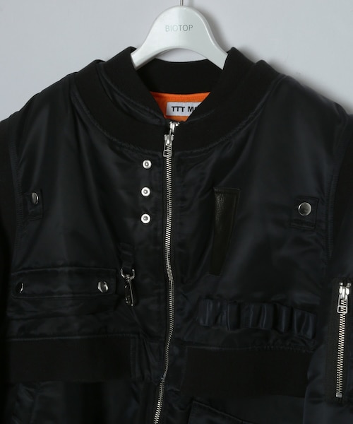 ADAM ET ROPE'（アダムエロペ）の「MENS【TTT_MSW】MA-1 IN MA-1（MA-1・メンズ・ブラック・L/M）」の5枚目の写真