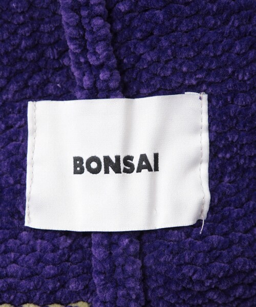 ADAM ET ROPE'（アダムエロペ）の「【BONSAI/ボンサイ】KNIT CHENILLE BALAKLAVA（ニットキャップ/ビーニー・メンズ・ブルー/パープル・F）」の6枚目の写真
