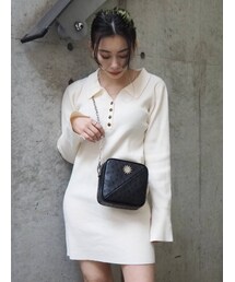 EVRIS | シャツミニニットワンピース(ワンピース)