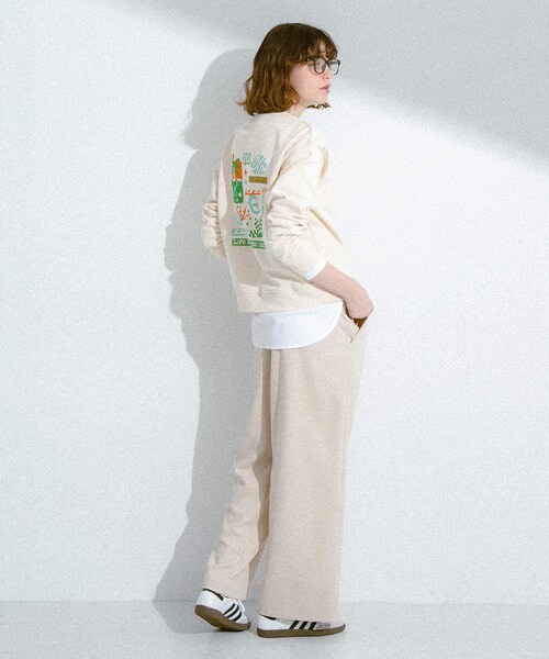 URBAN RESEARCH Sonny Label（アーバンリサーチサニーレーベル）の「TOYAMEGコラボアートプリントスウェット（スウェット・レディース・グレー/アイボリー/ピンク・Free）」の11枚目の写真
