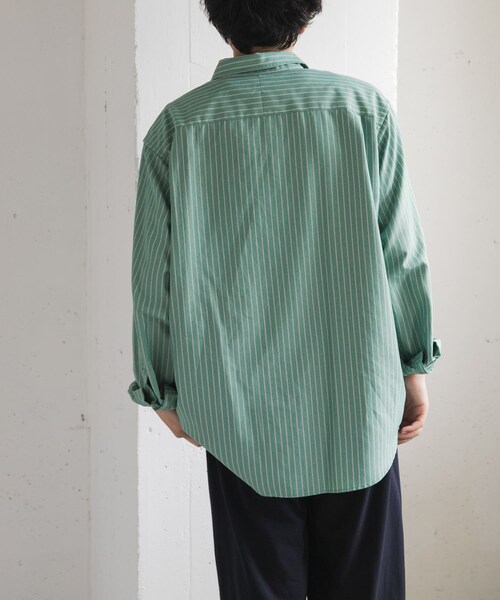 URBAN RESEARCH DOORS（アーバンリサーチドアーズ）の「FORK&SPOON　PEオックスシャツ（シャツ/ブラウス・メンズ・GREEN/BLUE・4/5）」の5枚目の写真