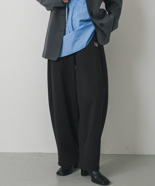 SENSE OF PLACE by URBAN RESEARCH（センスオブプレイスバイアーバンリサーチ）の「ワンポイントシシュウスウェットパンツ（スウェットパンツ・レディース・GRAY/BLACK・S/M）」の9枚目の写真